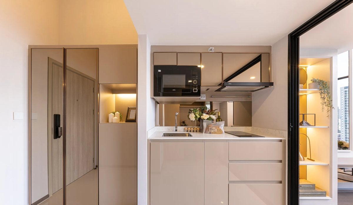 Entrance hall and kitchen of a Duo unit